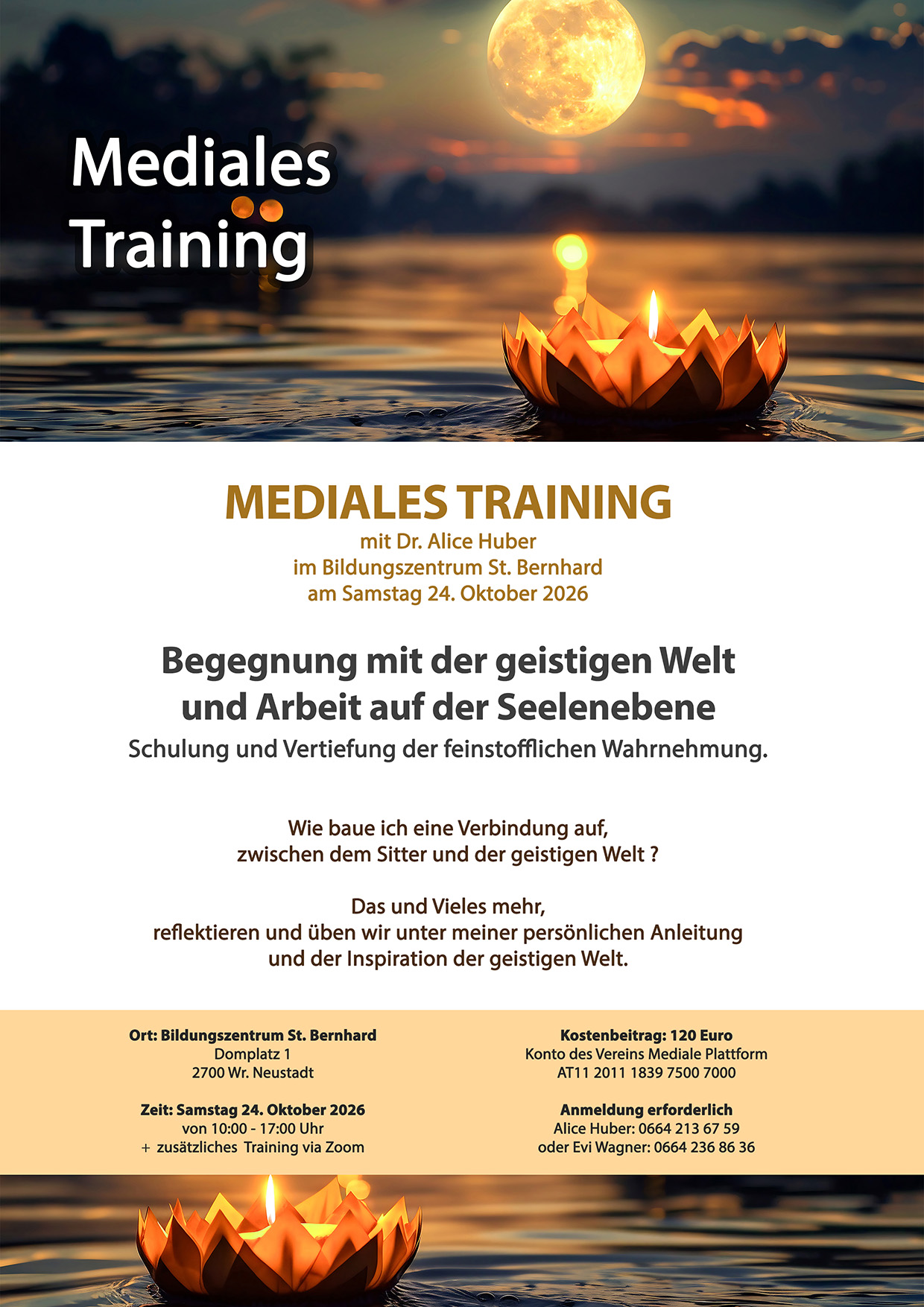 Flyer Mediales Training 24